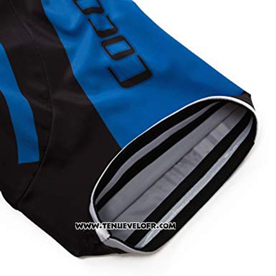2019 Maillot Ciclismo Coconut Ropamo Bleu Blanc Manches Courtes et Cuissard